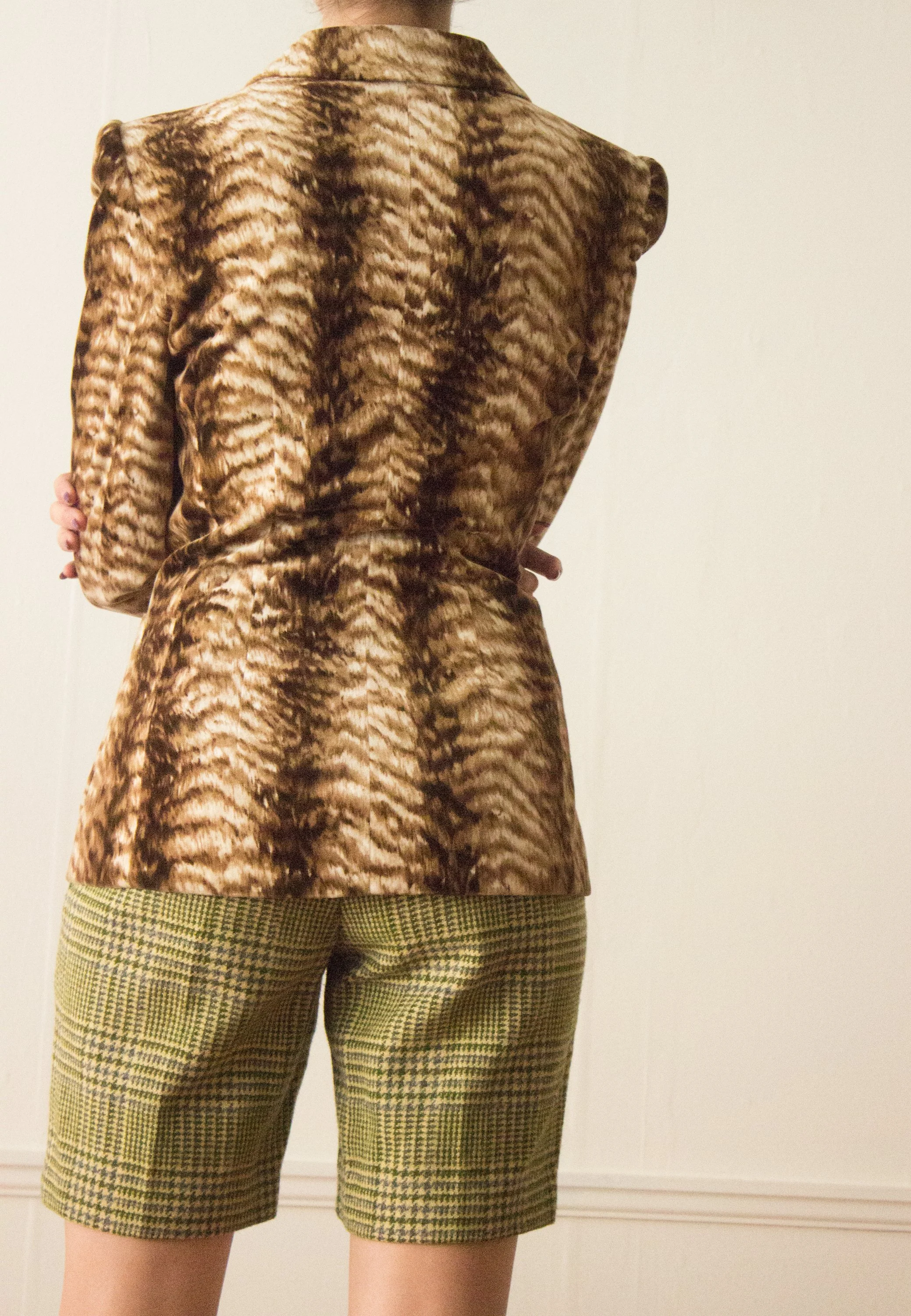 1990s Valentino Animal Print Velvet Jacket — Wayward Collection